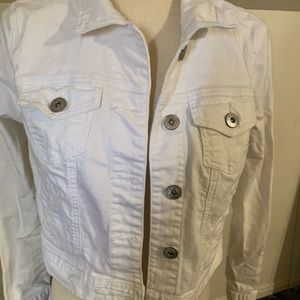 White jean jacket